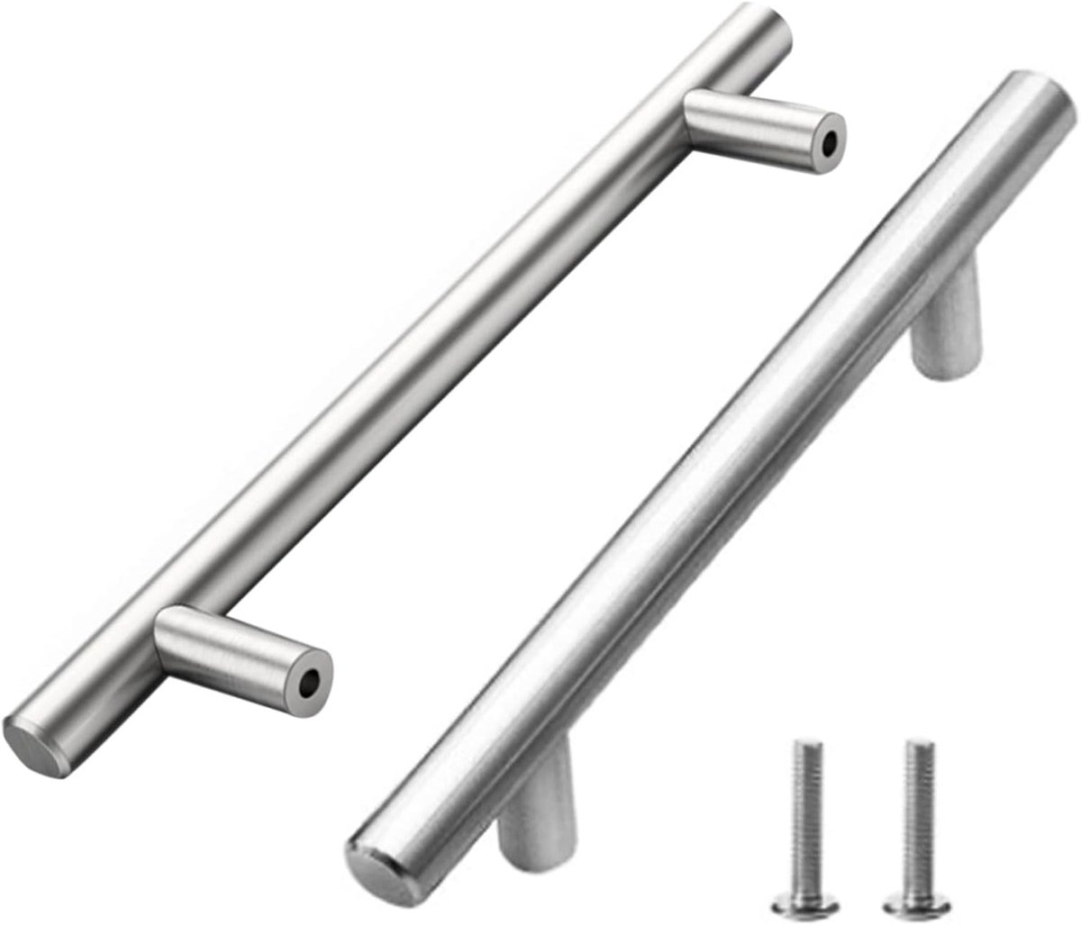 Meubelhendel 160 mm - RVS T-bar handgrepen - Rond ontwerp - Perfect voor kastdeuren - ShopVlot