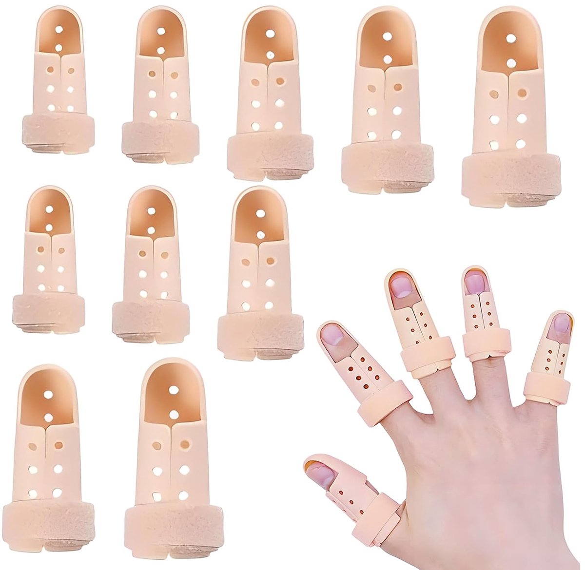 Vinger Splinten 10 Stuks - Kunststof Vingerrails - Vingerbescherming - Ondersteuning bij gebroken vingers - ShopVlot