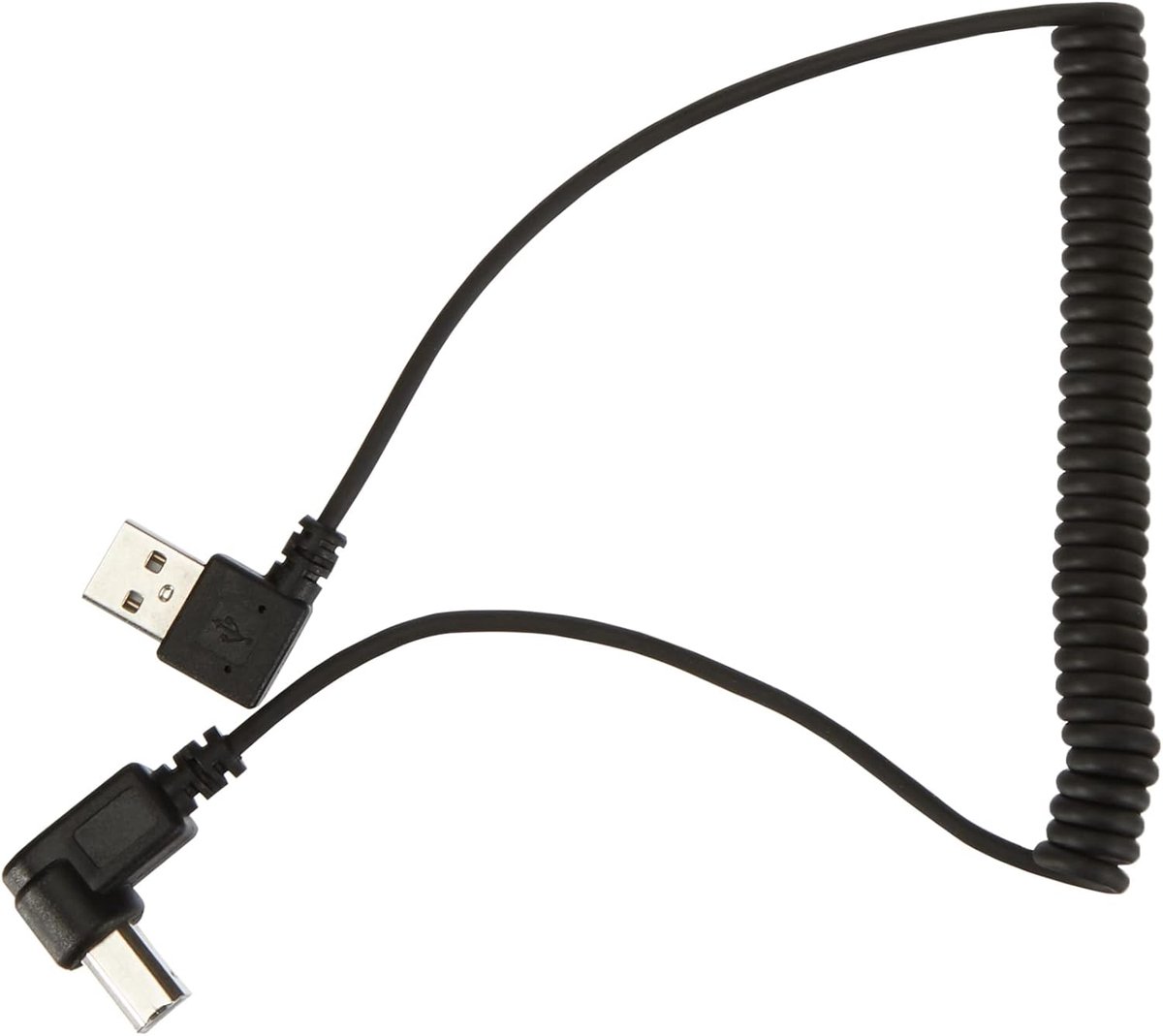 USB A naar B adapter 90° links - gebogen kabel 35-80cm - plug and play - ideaal voor connectiviteit - ShopVlot