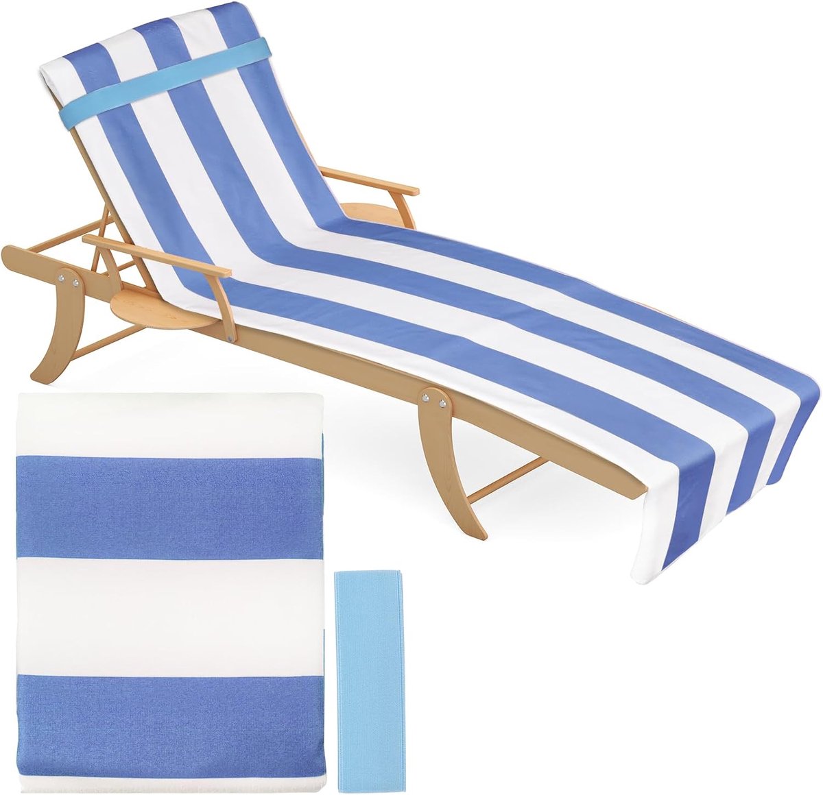 Strandhanddoek 90 x 180 cm - microvezel - sneldrogend - perfect voor strand - ShopVlot