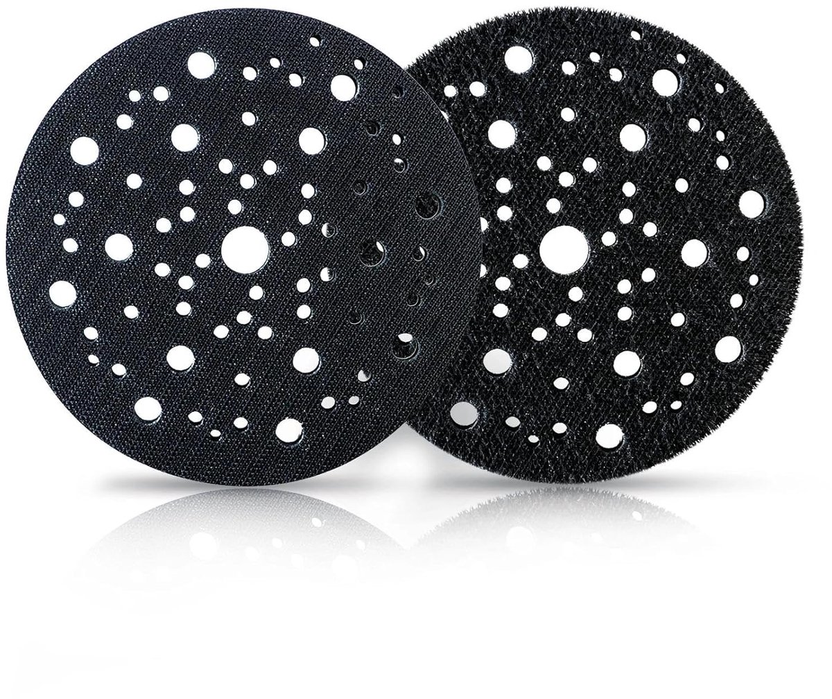 SnelShoppen - Pack van 2 Beschermende Pads Diameter 150 mm 70 Gaten voor Eccentrische Schuurmachines Professionele Schuurpads voor Schuurdisc