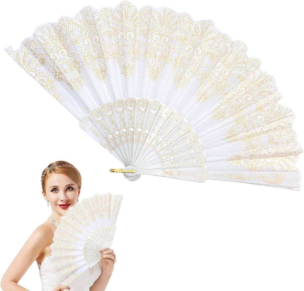 Vouwbare Fanfare - Gouden Patroon - Handgemaakt - Ideaal voor Feestjes - ShopVlot