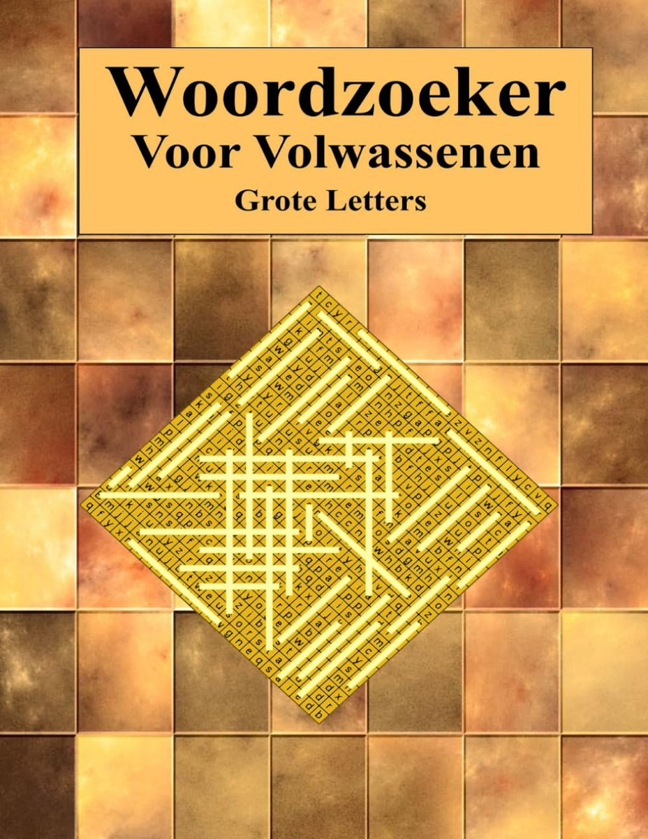Woordzoeker voor volwassenen - grote letters - uitdagende puzzels - perfect voor ontspanning - ShopVlot