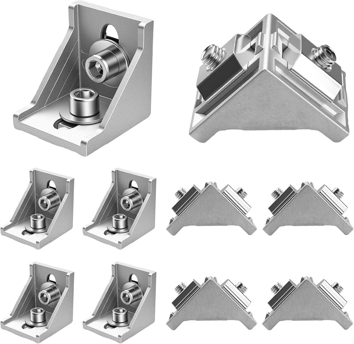 Esquina van aluminium 40x40 - kunststof materiaal - robuust en duurzaam - perfect voor profielverbindingen - ShopVlot