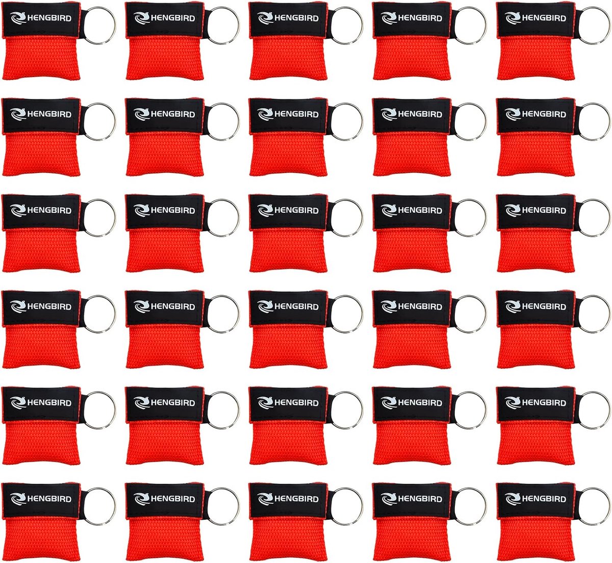Resuscitatie masker sleutelhanger - mini pocket mask - 30 stuks - veilig en effectief - ideaal voor eerste hulp - ShopVlot