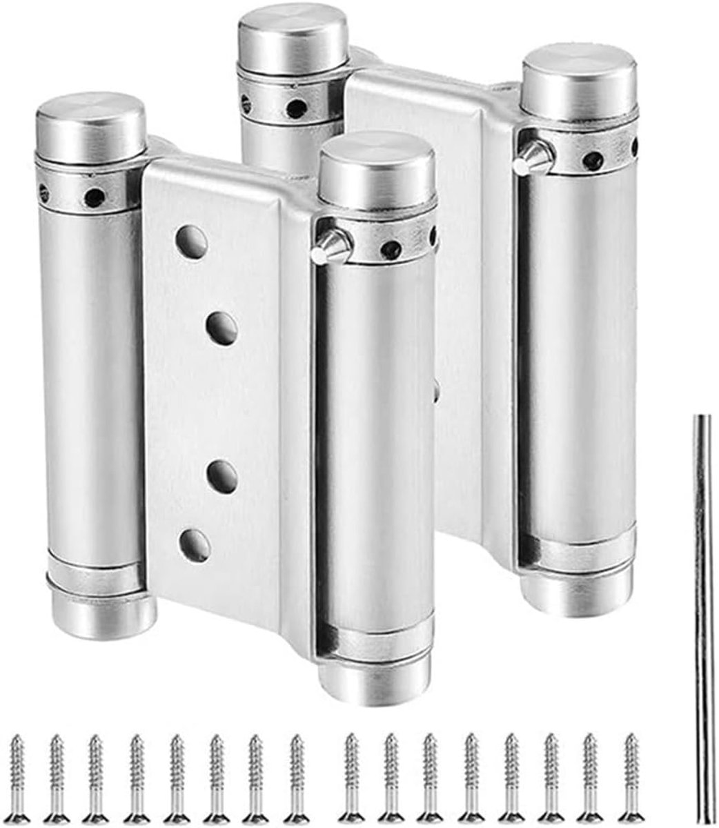 RVS tweewegrits 7.5 cm - dubbele opening - veer scharnier - eenvoudig te installeren - ShopVlot