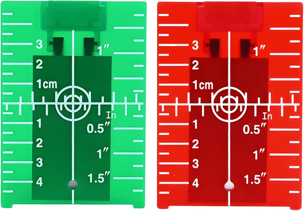 Laserdoelbord voor Lasernivellering en Uitlijning - Magneetbevestiging - 2 Stuks