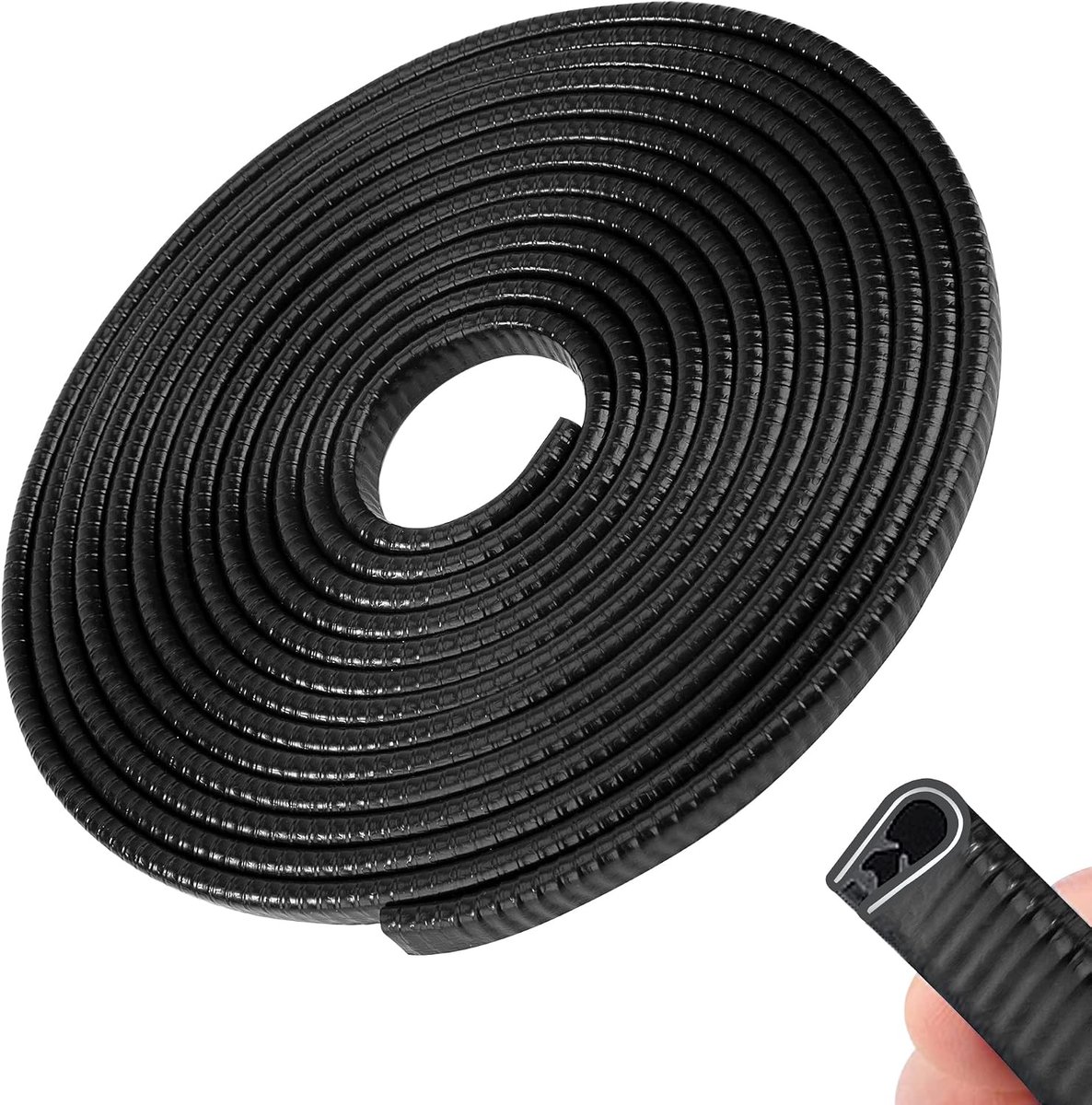Deurrandbeschermer auto 5M - U-vormige rubberen strip - Bescherming tegen krassen - Geschikt voor de meeste auto's - ShopVlot
