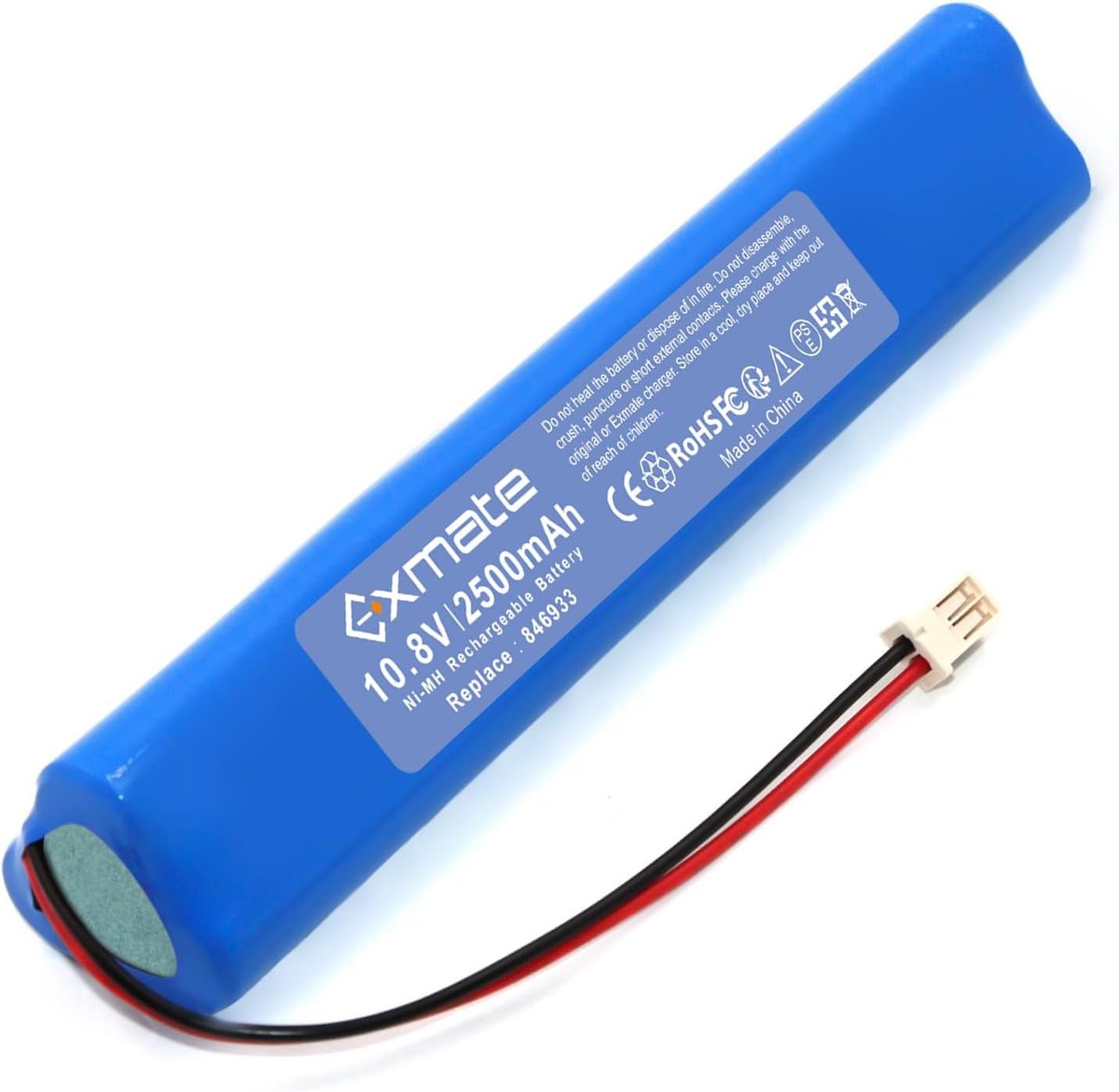 Vervangende batterij Ni-MH 10.8V 2500mAh - voor Velux rolluiken - met kabel en stekker - betrouwbare energievoorziening - ShopVlot