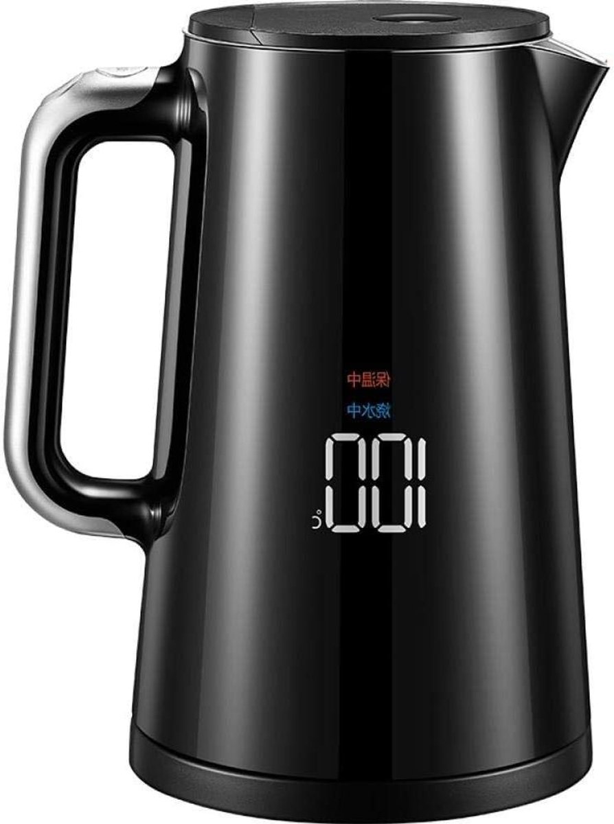 Elektrisch Waterkokers - Snelle Waterkoker - Water Koken - Dubbelwandige Isolatie - 1.7L - Zwart