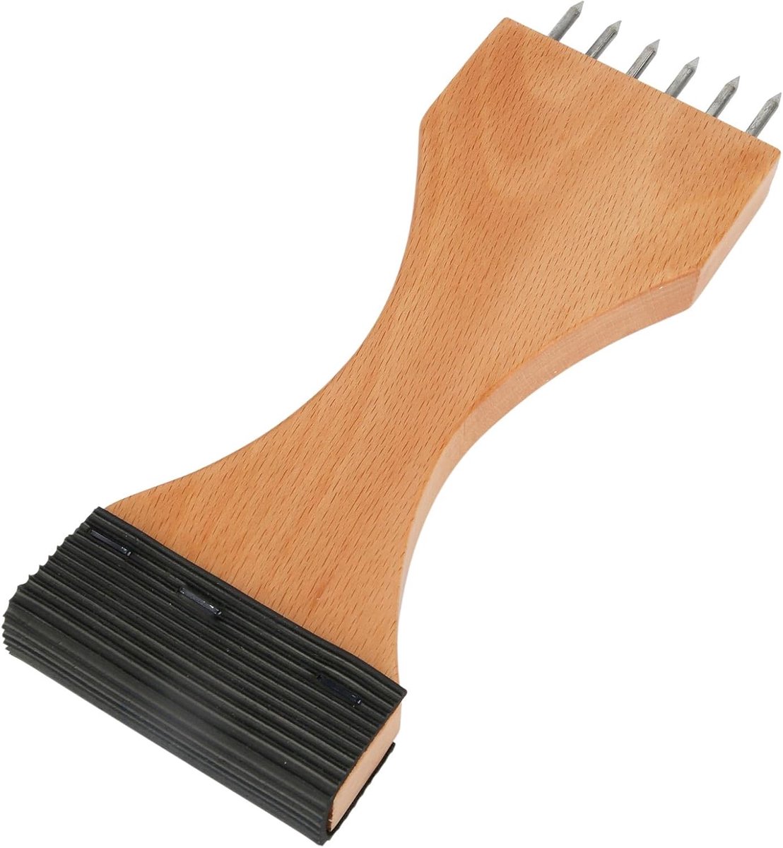 SnelShoppen - Web Tensioner - Meubelstof Tool voor Webbing Spannen met Veel Hefkracht - Tensioner voor Tapijt en Canvas - Beukenhout, RVS en Rubber -