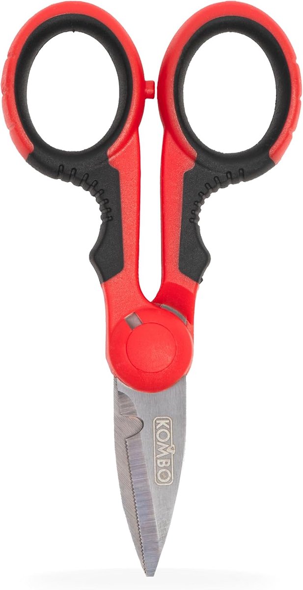 Elektriciensschaar 150mm - 40mm RVS Blad - Ergonomische Anti-Slip Handgreep - Ideaal voor Kabelsnijden - ShopVlot
