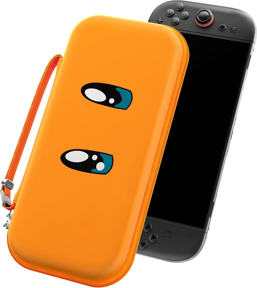 Beschermcase voor Switch 2 - Hard, Oranje - Met opbergruimte voor 12 games - Ideaal voor onderweg - ShopVlot