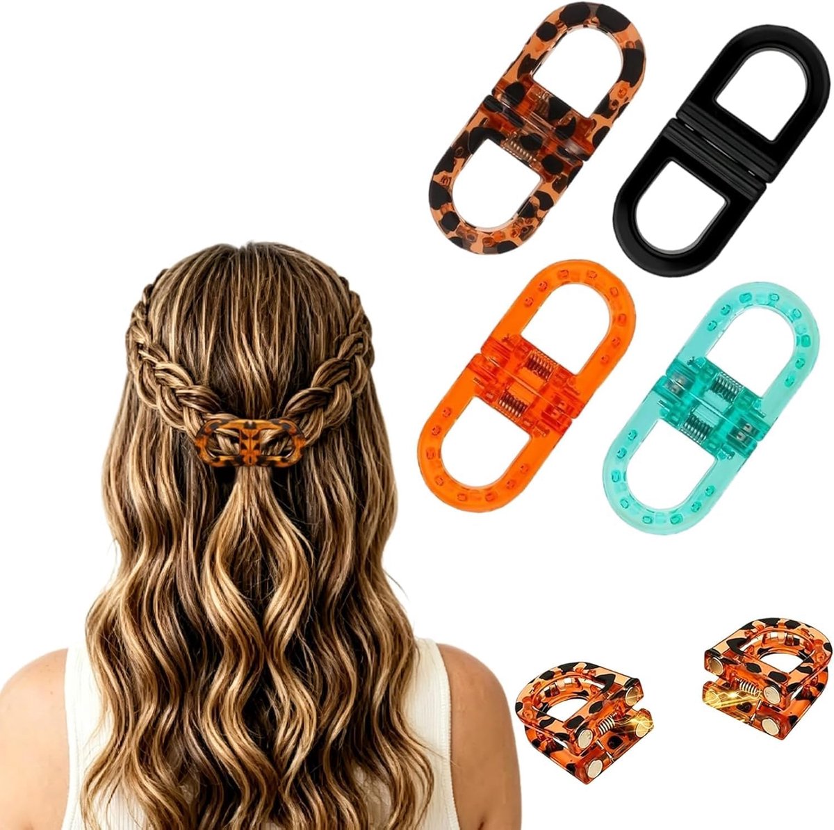 Haarclips Dames 4 Stuks - Antislipfunctie - Sterke Grip - Comfortabel voor dagelijks gebruik - ShopVlot