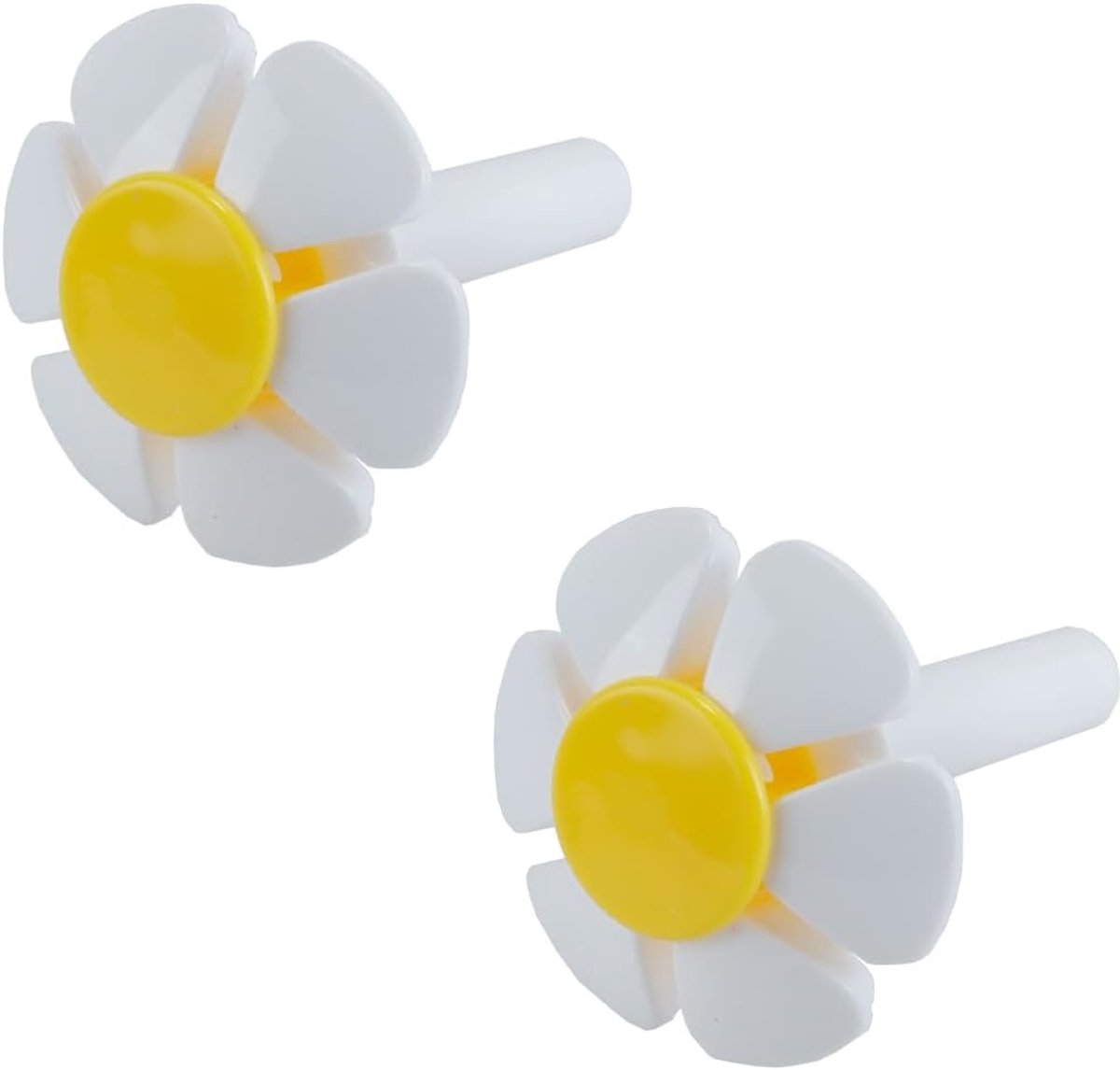 Huisdierfontein vervangingsspraykop - Geel bloemen ontwerp - 2 stuks - Altijd een reserve bij de hand - ShopVlot