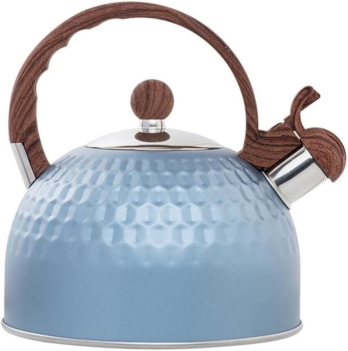 Fluitketel Roestvrijstaal - Theepot Waterkoker - Water Koken - Luid Fluitje - 2.5L - Zilver