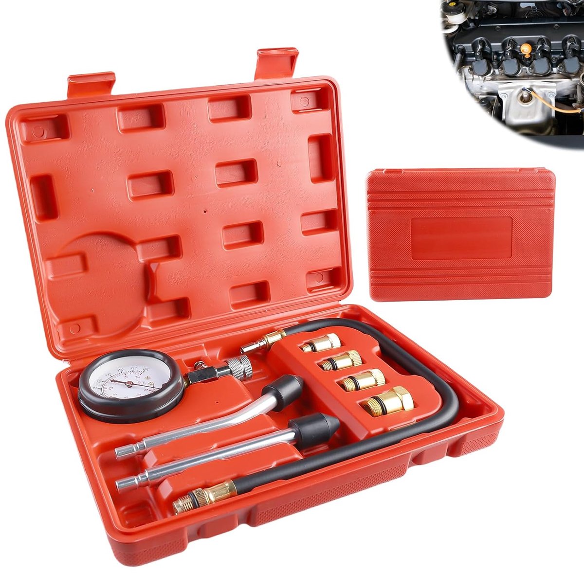 Compressietester Kit - Voor M10 M12 M14 M18 - Duurzaam materiaal - Nauwkeurige metingen voor motoren - ShopVlot