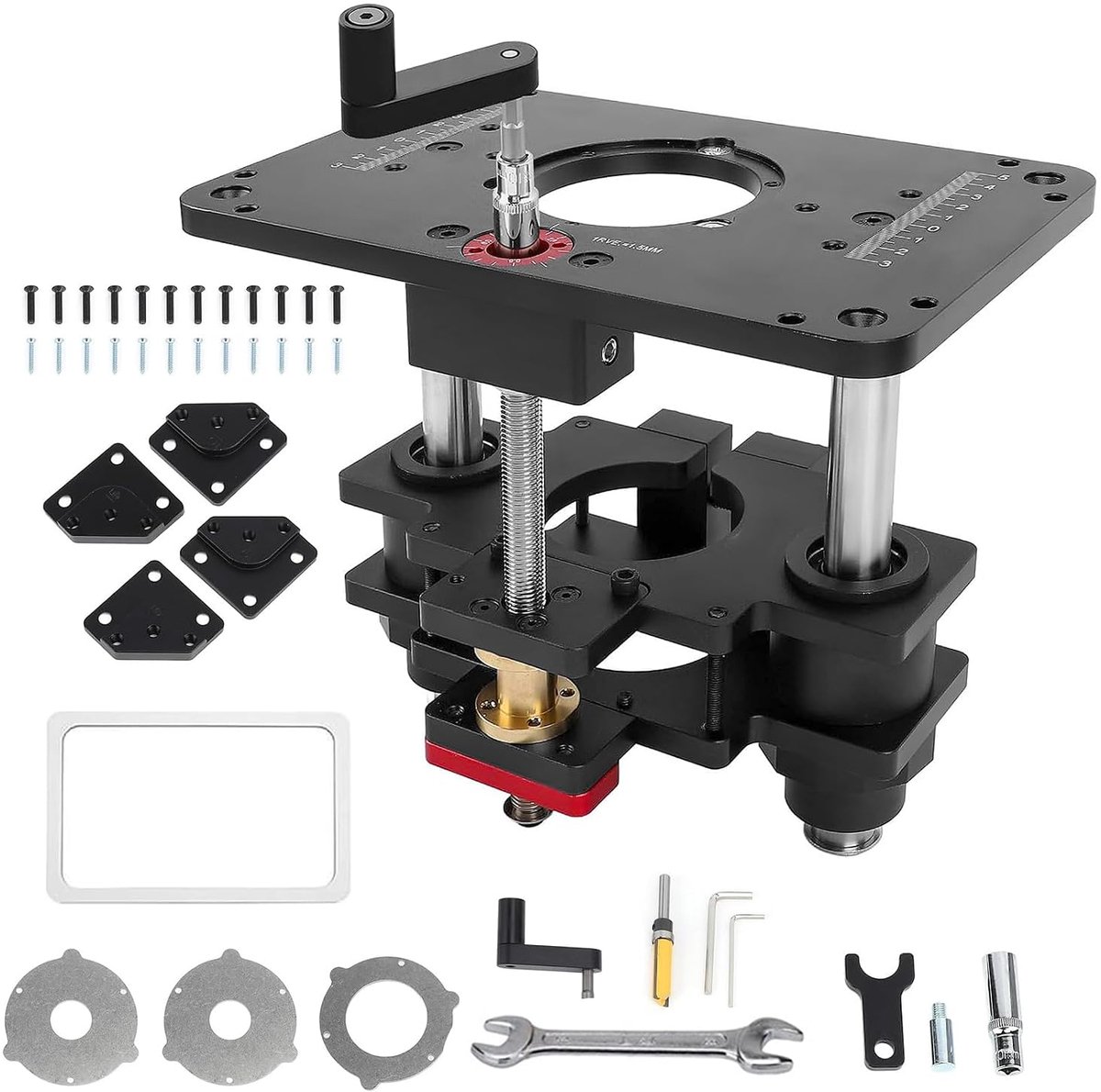Routerhefset 65 mm diameter - omgekeerde heftafel - hoge precisie - voor bovenfrees RT0700C/RT0702C/DRT50 - ShopVlot