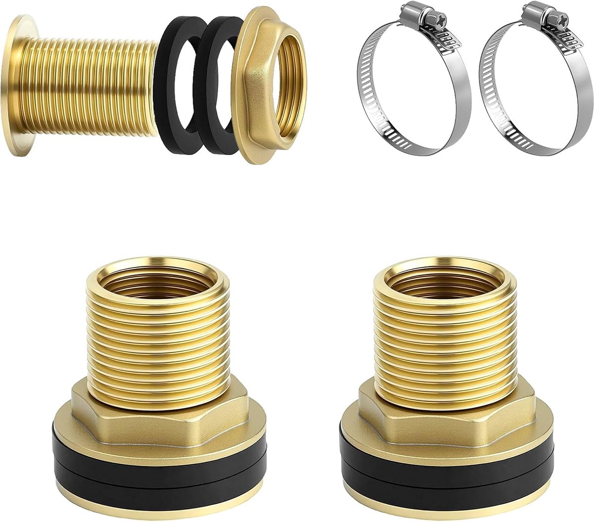 Rainvat verbinding 1/2 x 3/4 - Messing - Corrosiebestendig - Eenvoudige installatie - ShopVlot