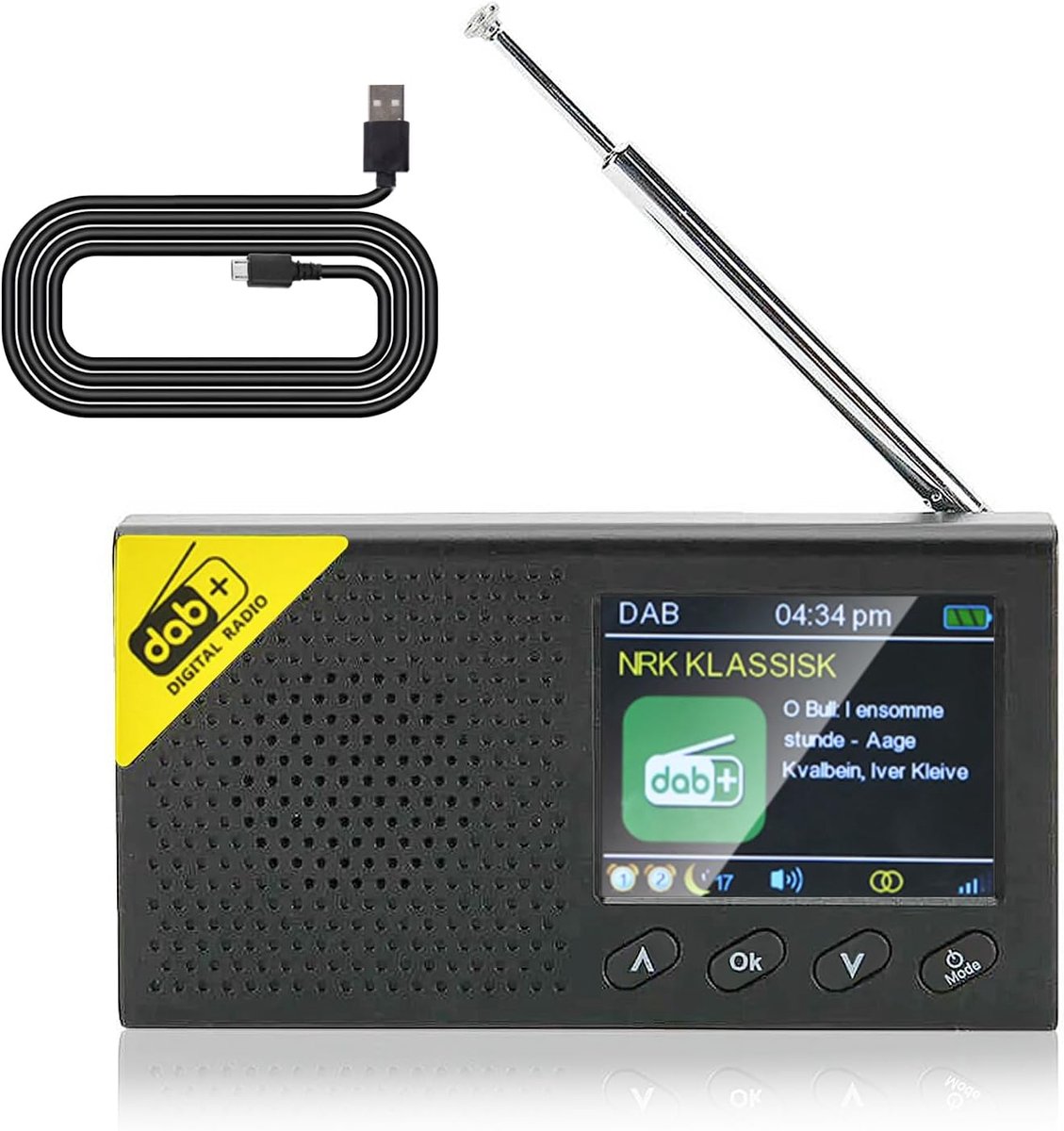 DAB DAB+ Portable Radio - Bluetooth Ondersteuning - Kleurendisplay - Geniet van muziek overal - ShopVlot