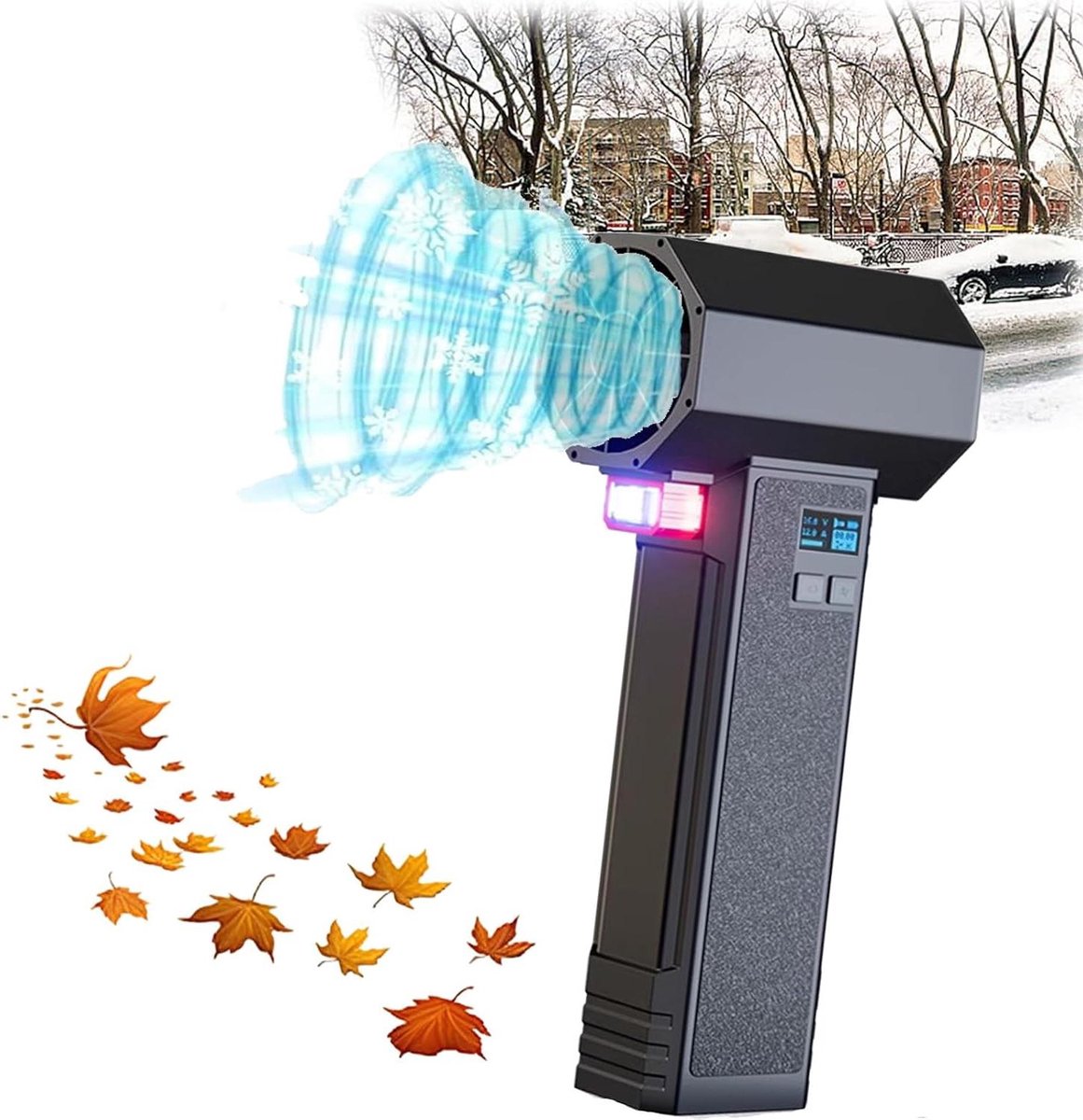 Elektrische Jetventilator - Luchtblazer Droger - Stof Verwijderen - 50000RPM Borstelloze Motor - 64 mm - Zwart