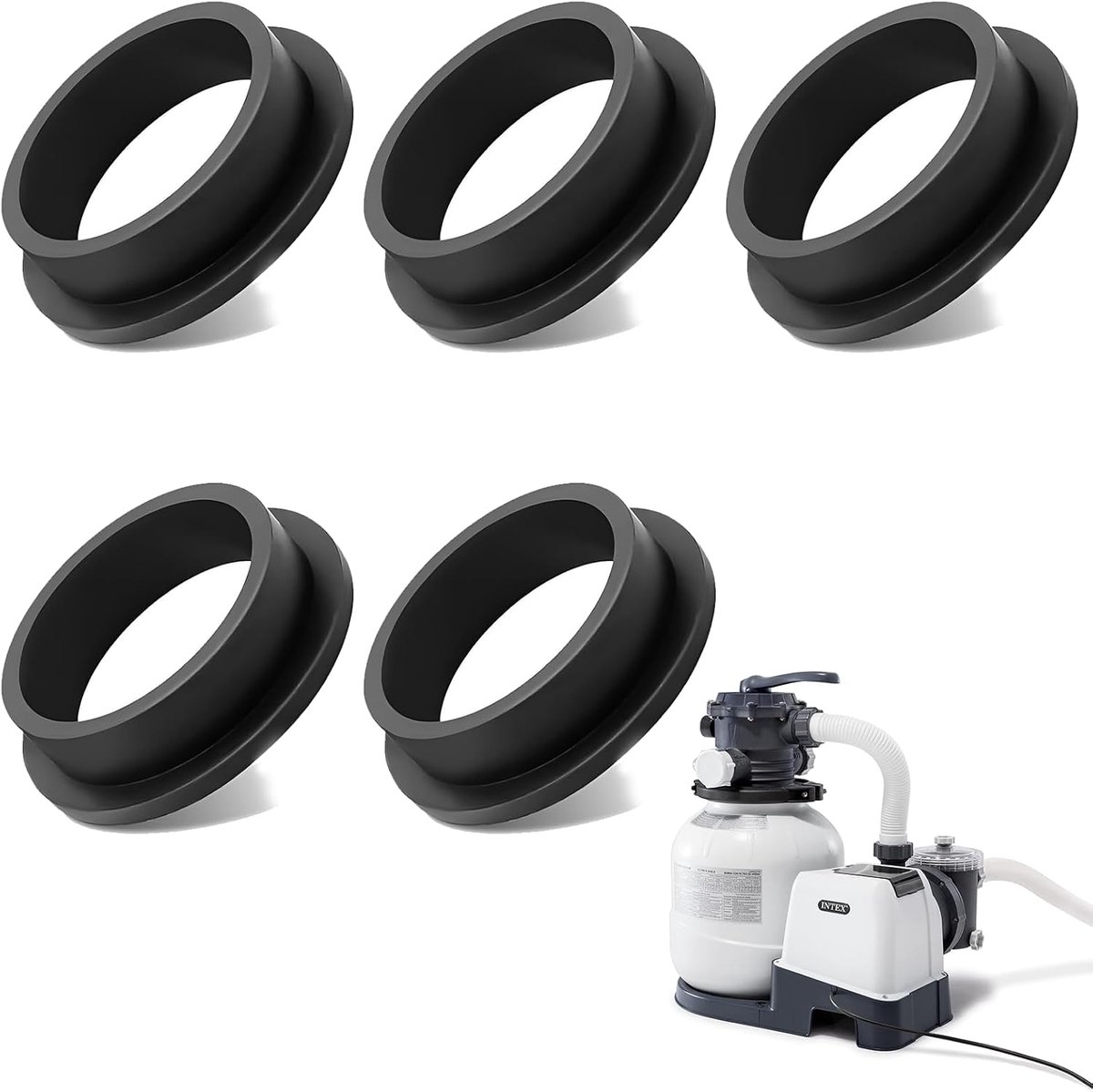 O-ringen set 5 stuks - rubberen afdichtringen - vervangingsonderdeel voor Intex - duurzaam en weerbestendig - ShopVlot