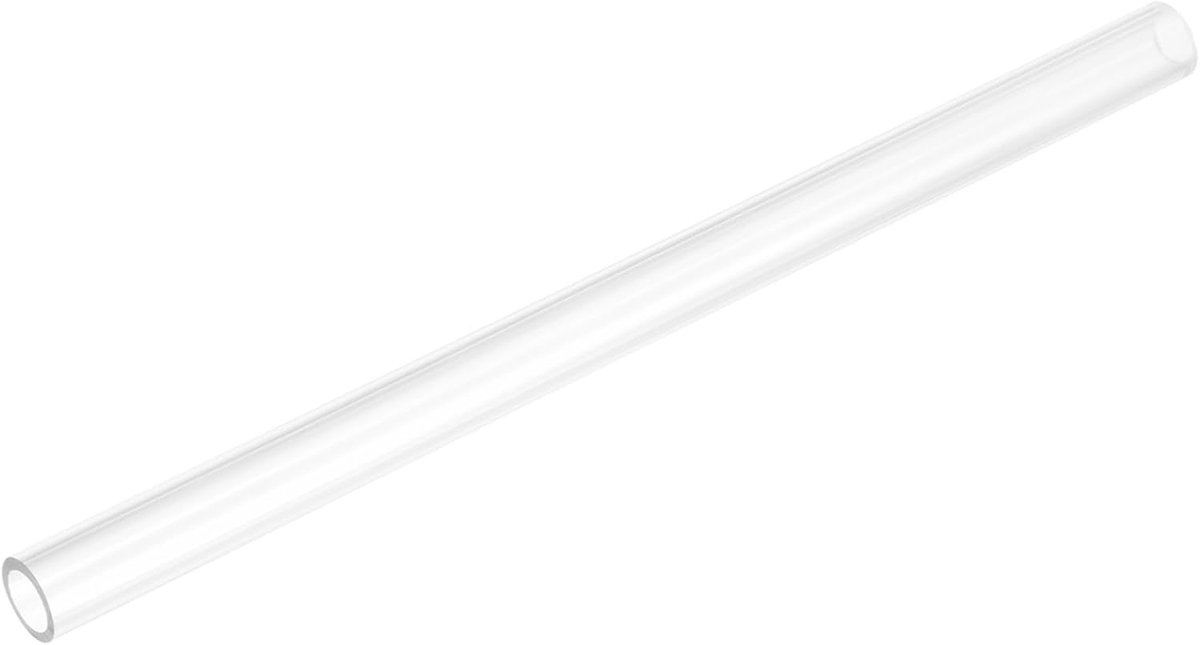 Stijve ronde heldere buis 13 mm (1/2") ID x 16 mm (5/8") OD x 250 mm lengte kunststof buis
