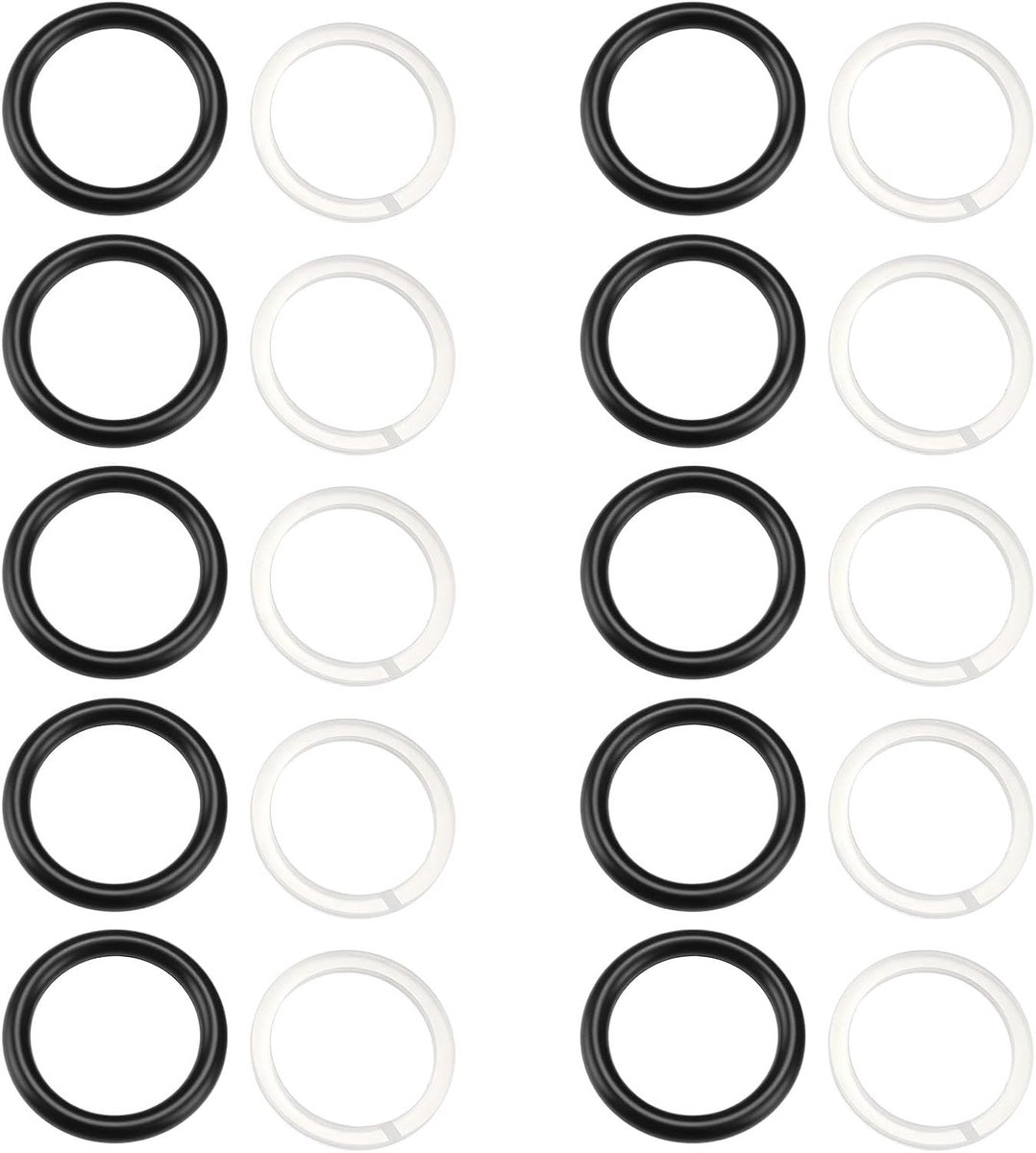 10 Pairs 16mm Pomp Core Oliekeerring Pakking 21x16x2.5mm voor 3 Ton Horizontale Hydraulische Jack