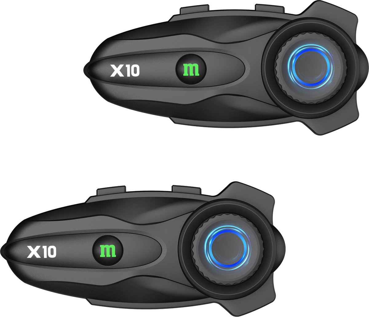 Motorfiets headset Bluetooth 3000m mesh intercom - 1-10 bestuurders - heldere communicatie - ShopVlot