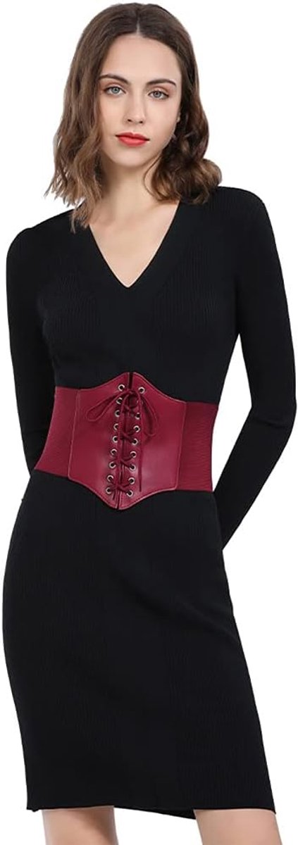 Vrouwen Meisjes Elastische Brede Band Elastische Gebonden Waspie Corset Taille Riem