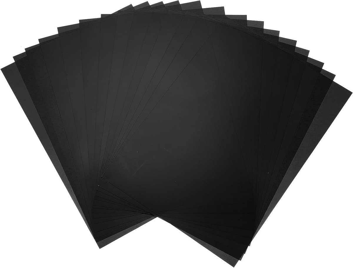 14 stuks gekleurde kunststof bladen, A4 transparante folie amber gel correctie kleur filter licht waterdicht 30 x 20 cm folie voor doe-het-zelf handwerk, ledverlichting (zwart)