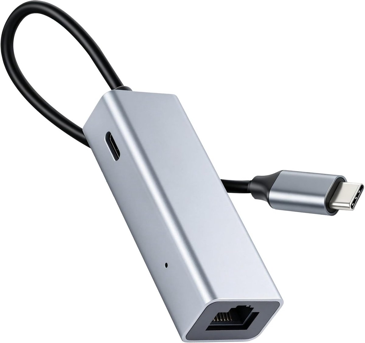 C naar Ethernet adapter 20W PD, LAN-adapter 1000 Mbps USBC ethernetadapter USB naar RJ45 netwerkadapter, plug & play voor laptop, MacBook Pro/Air, Dell XPS