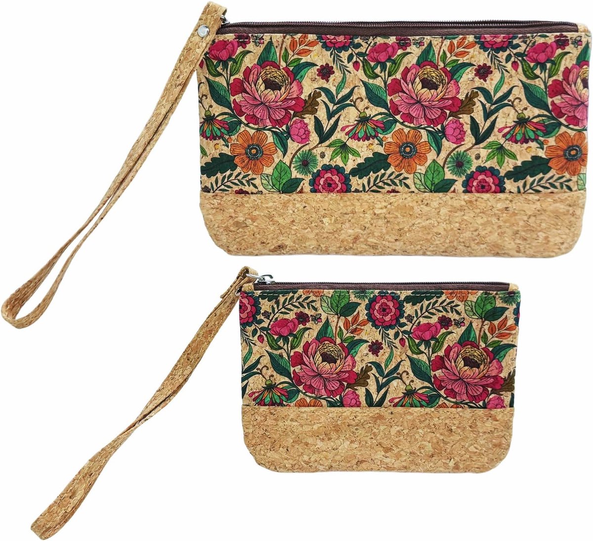 Kurk Grote schoudertassen voor dames, handtas en schoudertas met 2 cosmeticatas, voor school, kantoor, werk, reizen, uitstapjes, winkelen, moeder, vriendin, als cadeau