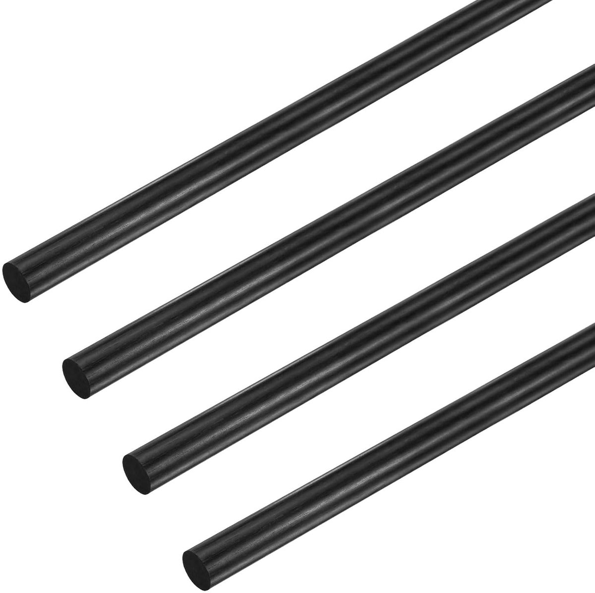 METERXITY 4 stangen van koolstofvezel, 400 mm, lengte 5 mm, diameter solide stang mat voor RC-vliegtuigen/knutselen/quadcopterarm/buis [15,75 x 0,2 inch]