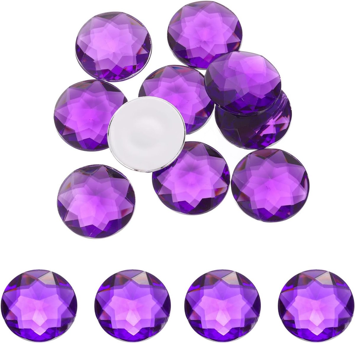 Strassteentjes met platte achterkant 40 mm platte achterkant 40 mm voor kleding, schoenen, doe-het-zelf decoratie, geschenken
