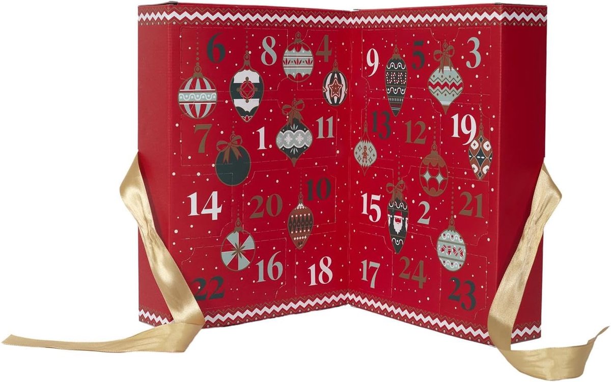 Adventskalender met 24 geurkaarsen - luxe cadeauverpakking - feestelijke wintergeuren - creëer een kerst sfeer - SnelShoppen