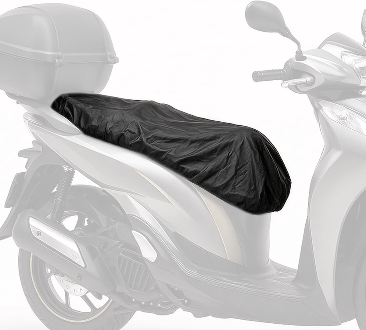 Accessori Lupex Universele zadelhoes, maat XL, 95 x 48 cm, waterdicht dekzeil voor scooter en motorfiets, van polyester, kleur zwart, met tas, ook verkrijgbaar in M L Maxi
