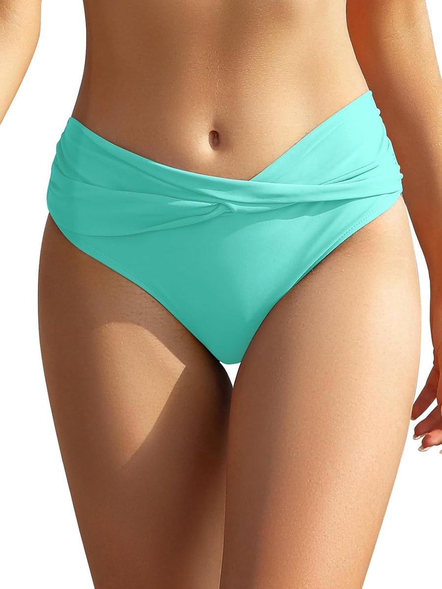Damesbikinisbroek, rechte boogdecoratie, klassiek, triangel-zwembroek, badkleding, strandbroek, matige afdekking voor vrouwen…