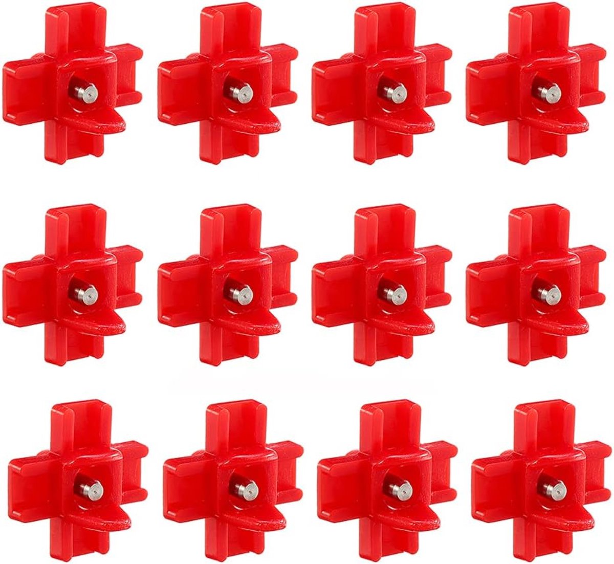 12 Pack Horizontale Kip Tepels Waterer Automatische Pluimvee Tepels Horizontale Side Mount Kip Drinkers voor Kip Quail Duck