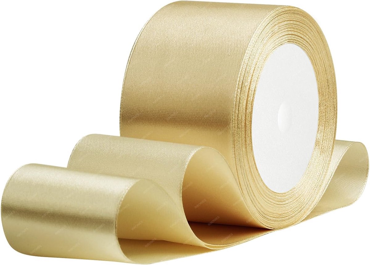 satijnlint 50mm x 22 meter stoffen linten voor geschenkverpakkingen, bloemstukken, kunstnijverheid en huwelijksdecoratie