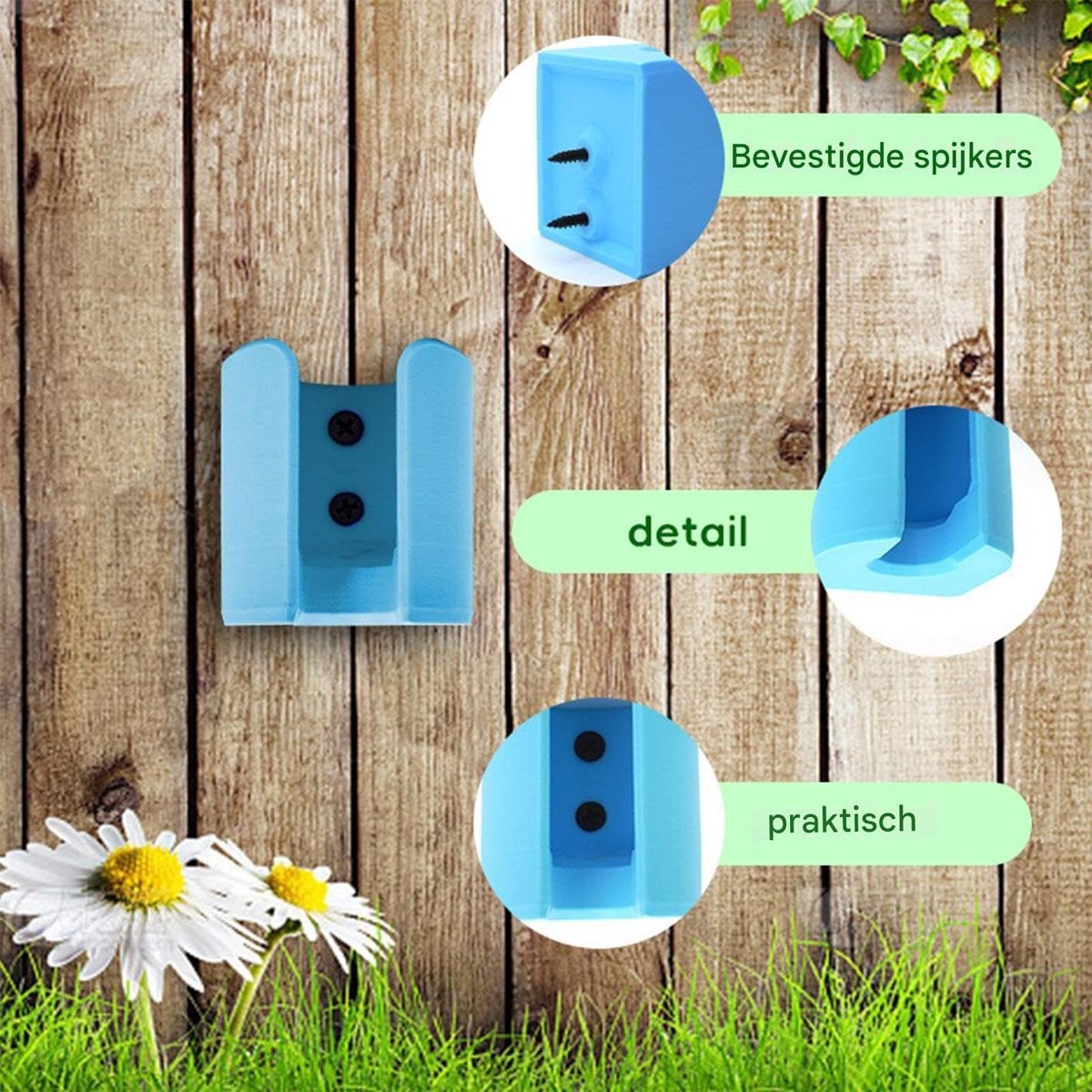 Slanghouder Tuin - Hose Holder Muur - Tuinslang Opbergen - Weerbestendig PP Materiaal - 13.5 x 11 x 6 cm – foto 6