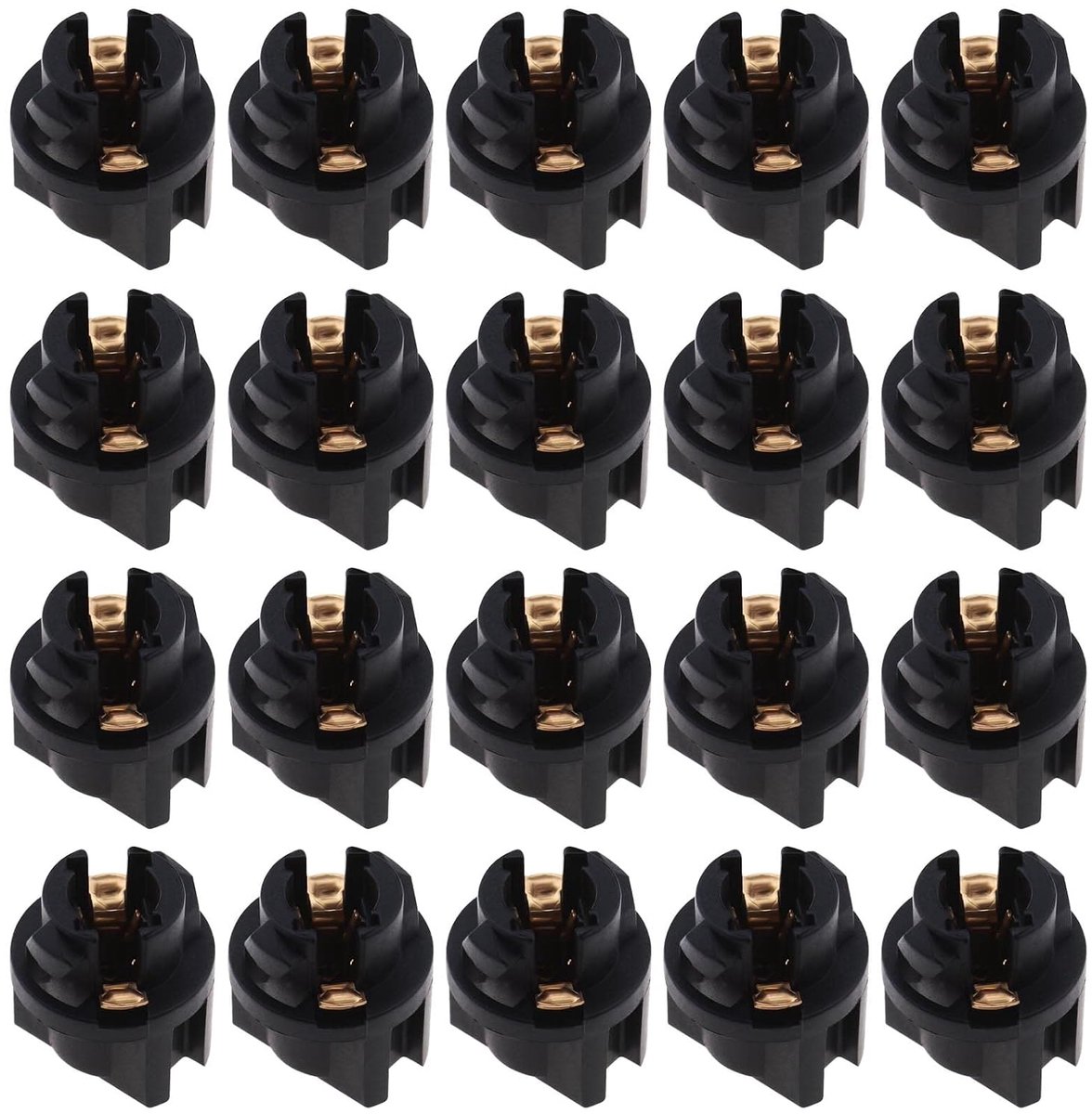 Lord of the Tools 20 STKS T5 Twist Lock Sockets Mini Wedge Lamp Socket Gloeilamp Base Socket voor T5 17 18 27 37 57 58 70 73 74 79 85 86 206 207 286 306 2721