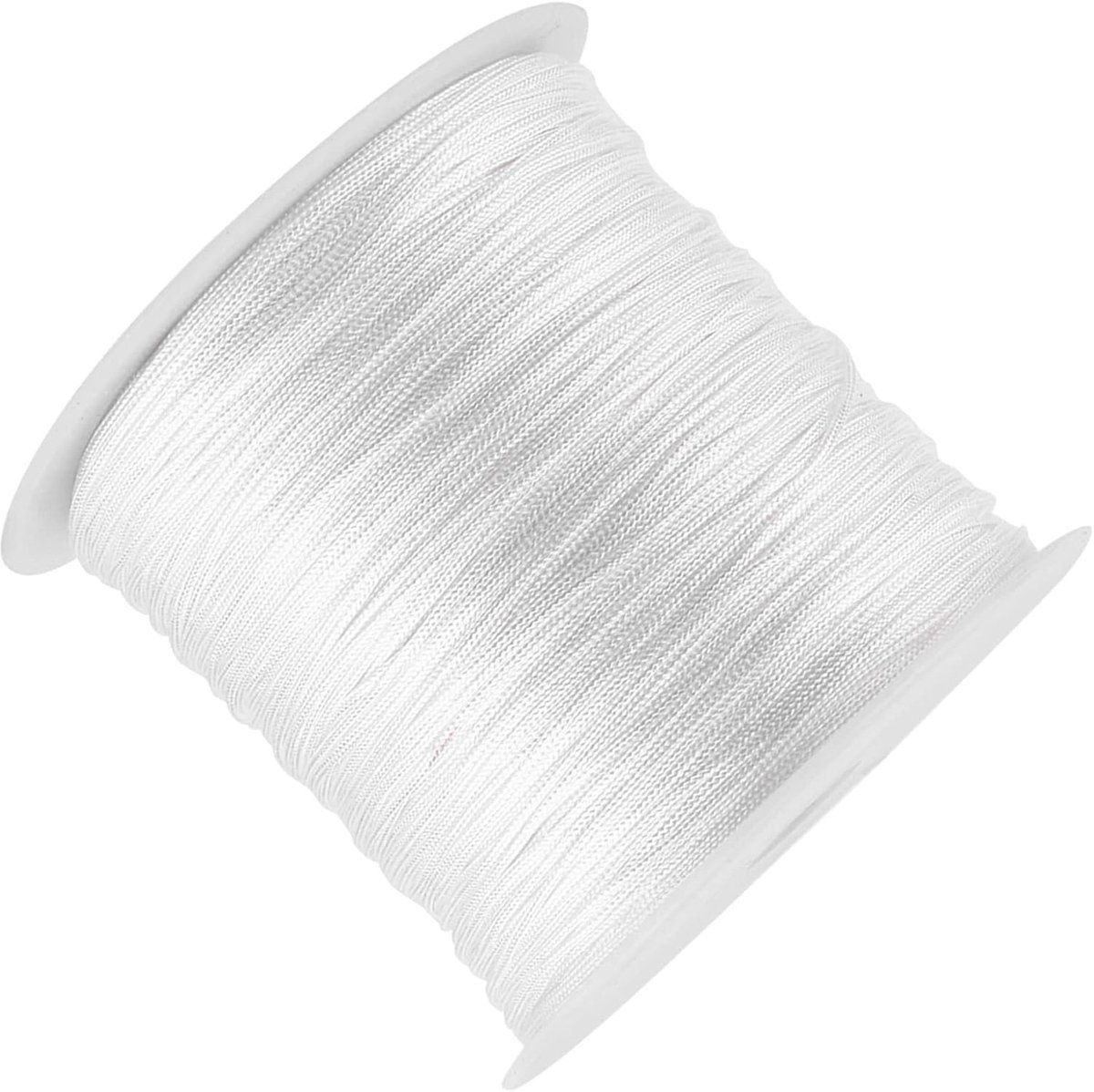 100M X 0.8mm Wit Nylon Koord Satijnen String Chinese Knoop Koord voor Armband Sieraden Maken Bulk Kralen Draad Kumihimo Chinese Knoop Craft