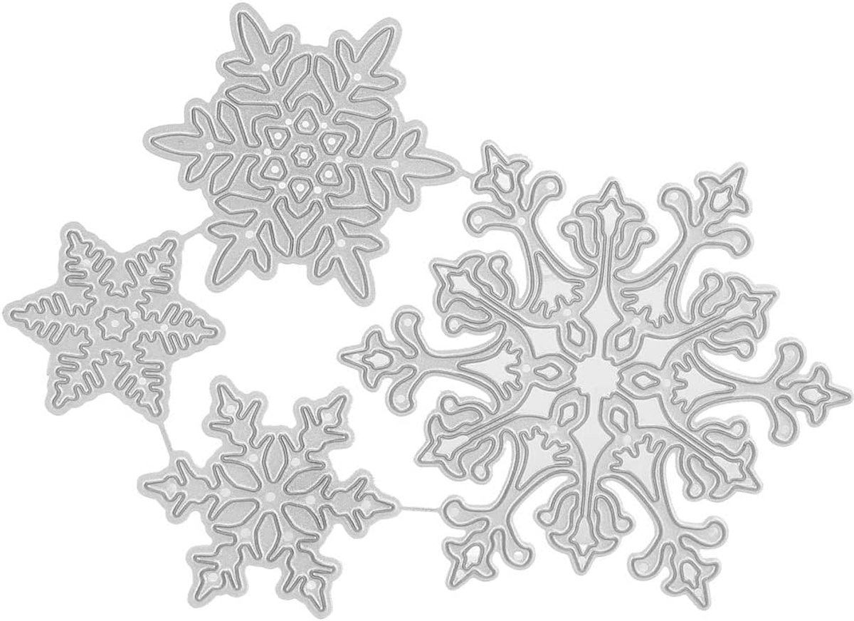 snijden sterven koolstofstaal sneeuwvlok vorm snijden matrijzen embossing matrijzen stencil voor scrapbooking album kaarten maken