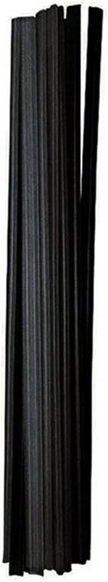 Lasstaven, ABS kunststof lasstaven, 200mm dubbele streng kunststof lasdraad, kunststof lasstaven, voor kunststof lasreparatie, zwart, 20 stuks