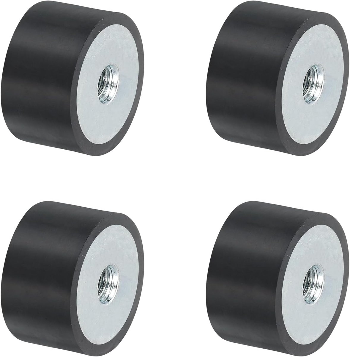 4 stuks 25 x 15mm M6 rubberen dempers, multi-type rubberen stootkussens, trillingsdempers voor motorruimte en luchtcompressoren
