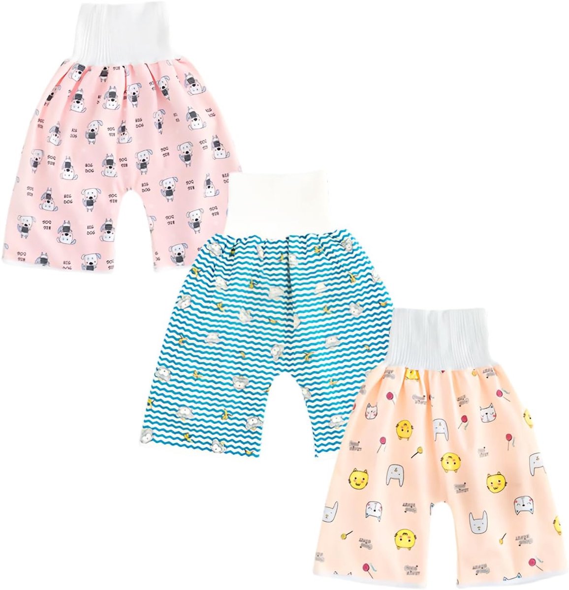2 stuks baby kinderen peuters trainingsbroek trainingsbroek luierbroek luierrok zindelijkheidstraining voor jongens meisjes waterdicht absorberend trainingsbroek 0 jaar - 10 jaar