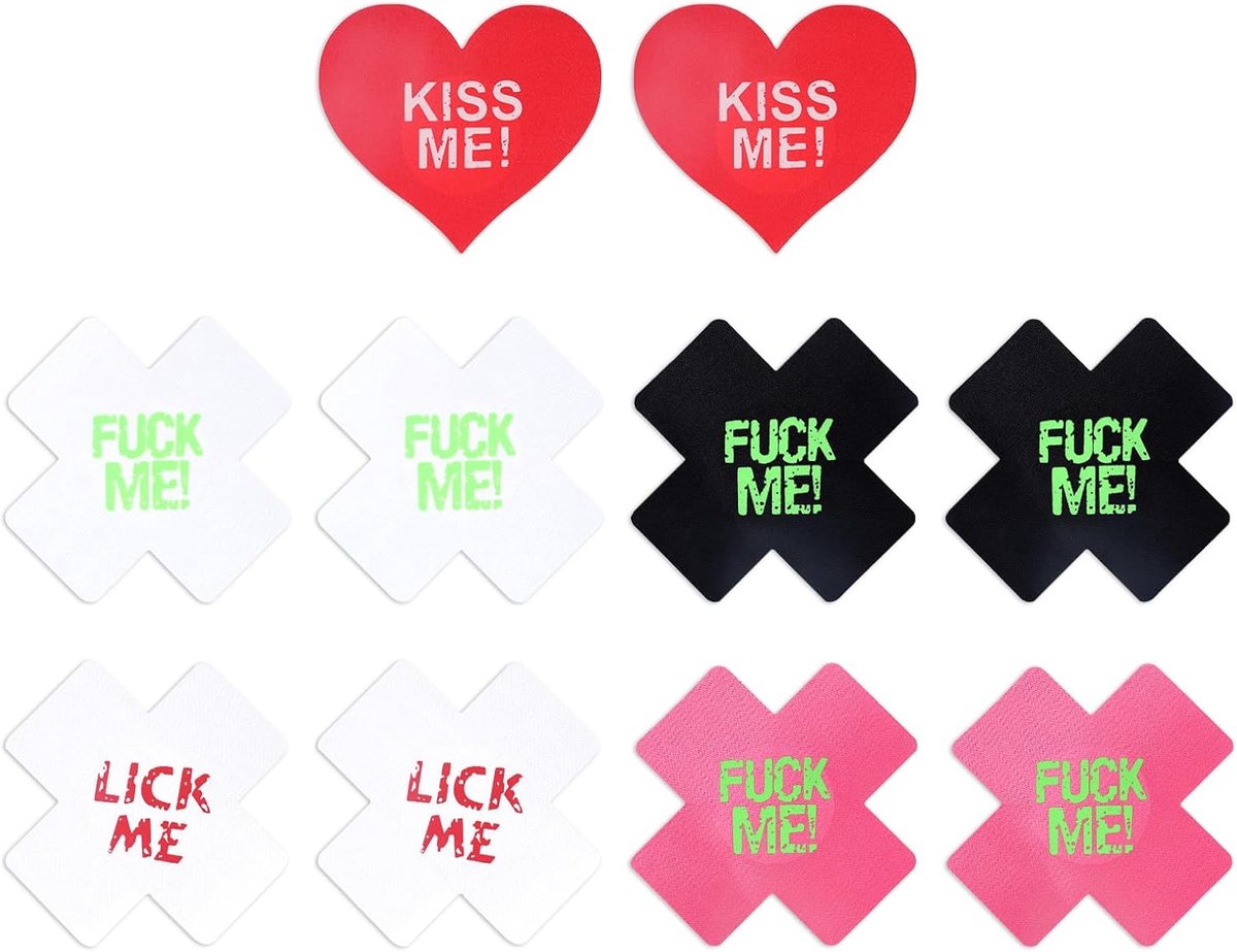 Nipple Pads 5 Paar - Sexy Borst Tape - Wegwerp Nipple Covers - Ideaal voor Rave en Onderkleding - SnelShoppen