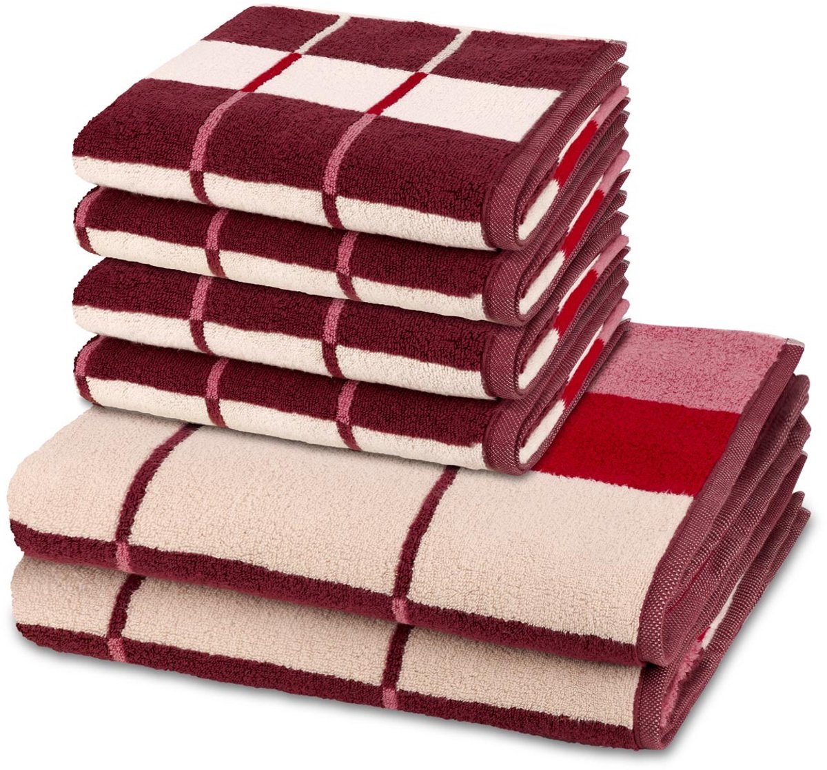 Ross Sonstiges 4 X handdoek 2 X douchehanddoek - in set 6 pack Three Stars