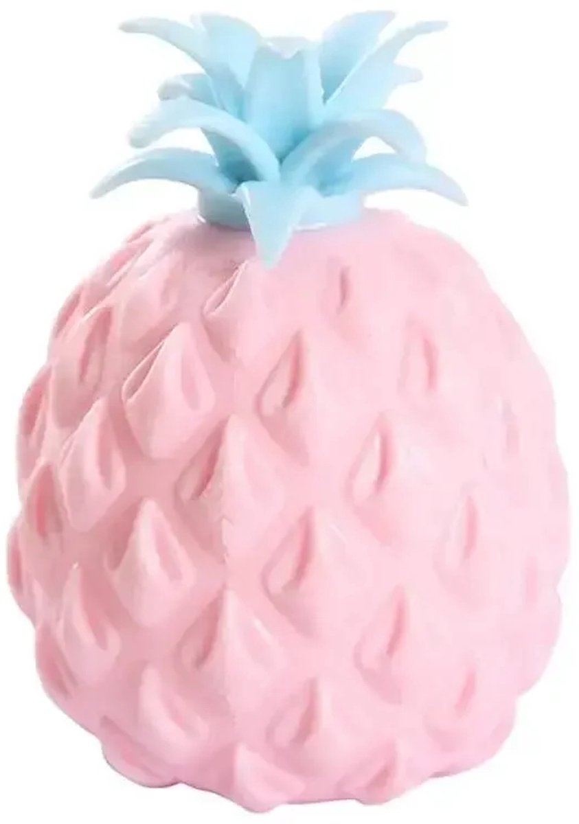 Premium Ananas Knijpbal / Stressbal Squishy | Slowrising Pineapple Fidget | Viraal Speelgoed - Roze